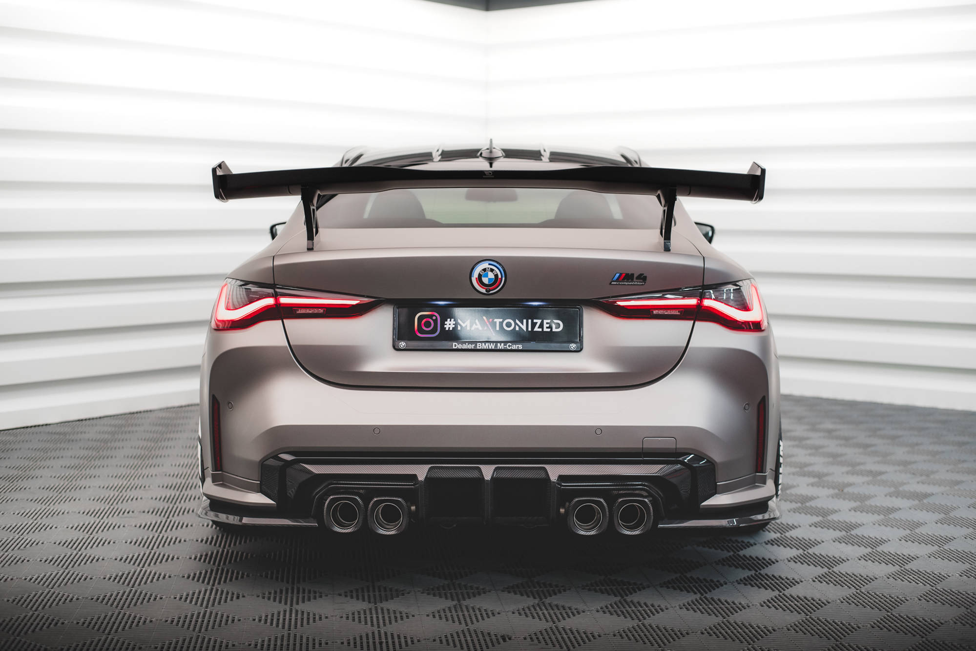 Prepreg Carbon Fiber Rear Side Splitters BMW M4 G82 / G82 Facelift - Image 2