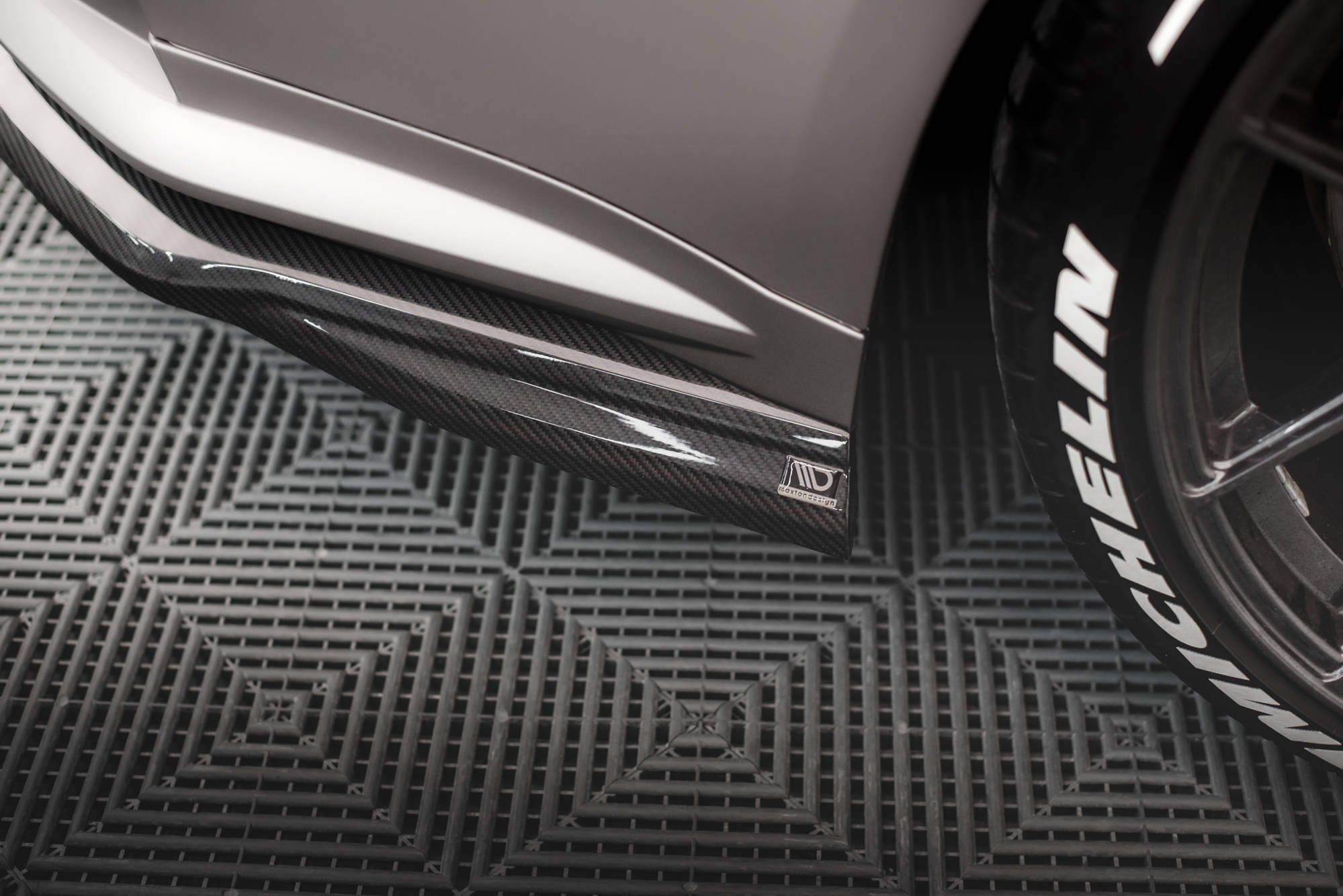 Prepreg Carbon Fiber Rear Side Splitters BMW M4 G82 / G82 Facelift - Image 3