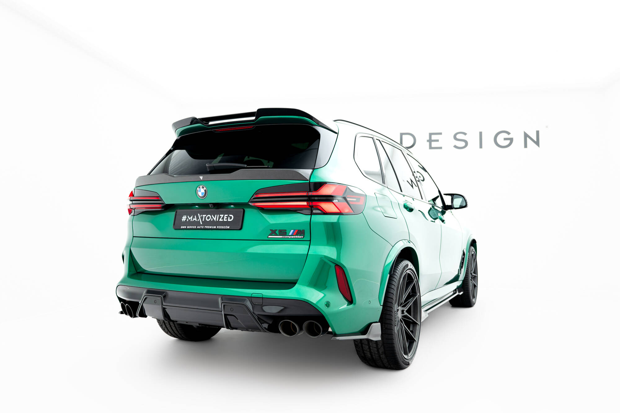 Prepreg Carbon Fiber Rear Side Splitters BMW X5 M F95 Facelift - Image 2