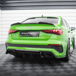 Alternative view of Prepreg Carbon Fiber Rear Side Splitters V.2 Audi RS3 Sedan 8Y