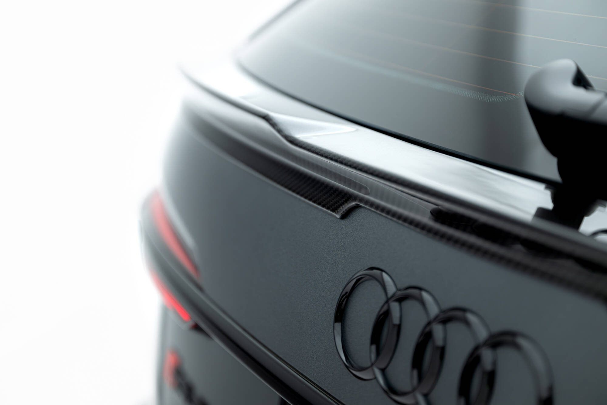 Prepreg Carbon Fiber Tailgate Spoiler (Lower) Audi RS6 C8 - Image 3