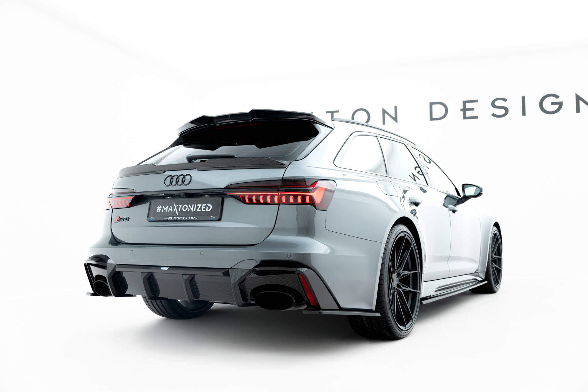 Prepreg Carbon Fiber Tailgate Spoiler (Upper) Audi RS6 C8 - Image 5