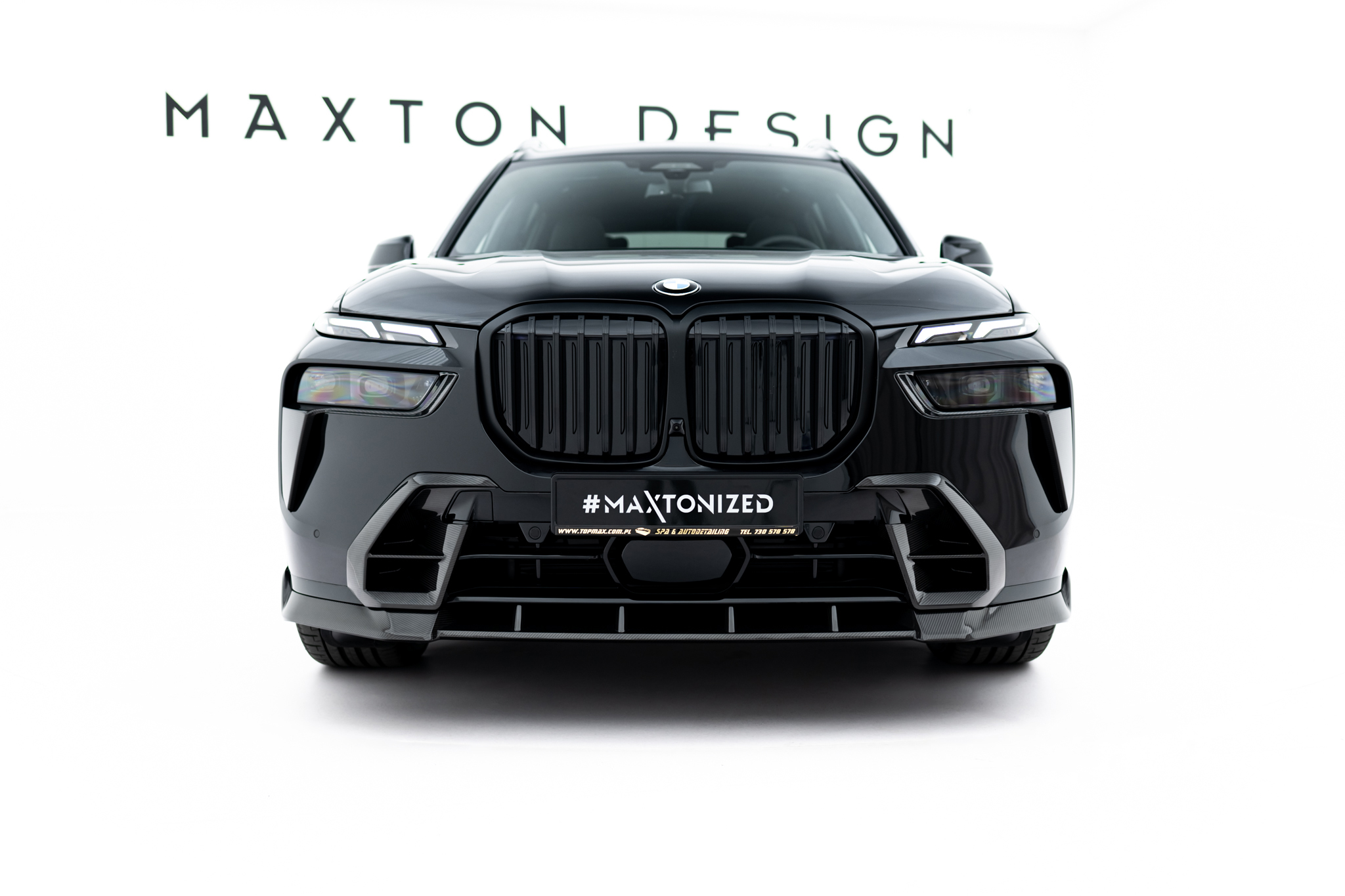 Prepreg Carbon Front Bumper Air Intakes BMW X7 M-Pack G07 Facelift - Image 2