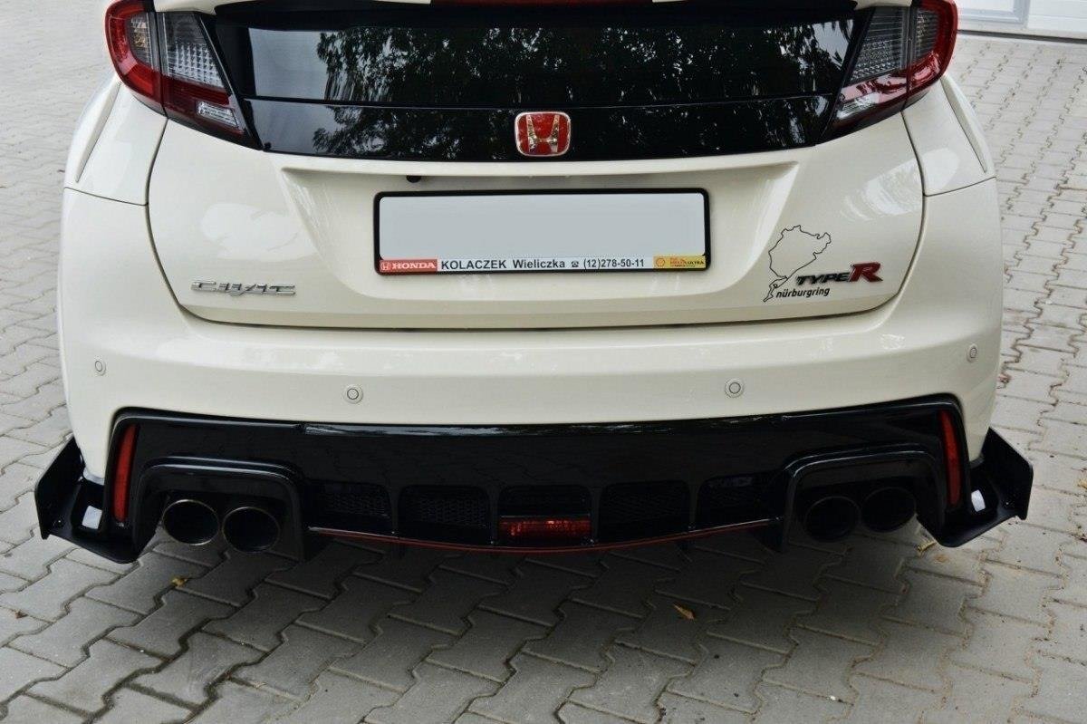 RACING REAR SIDE SPLITTERS HONDA CIVIC IX TYPE R - Image 3
