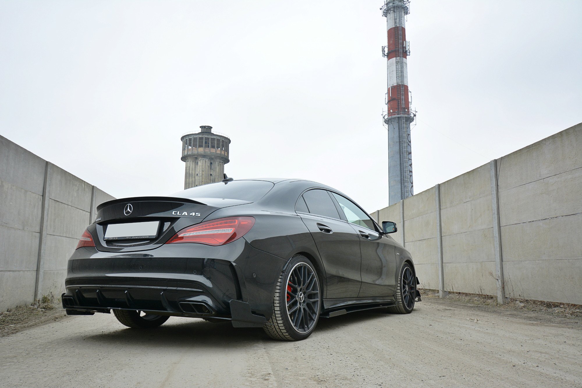 RACING REAR SIDE SPLITTERS Mercedes CLA A45 AMG C117 Facelift - Image 3