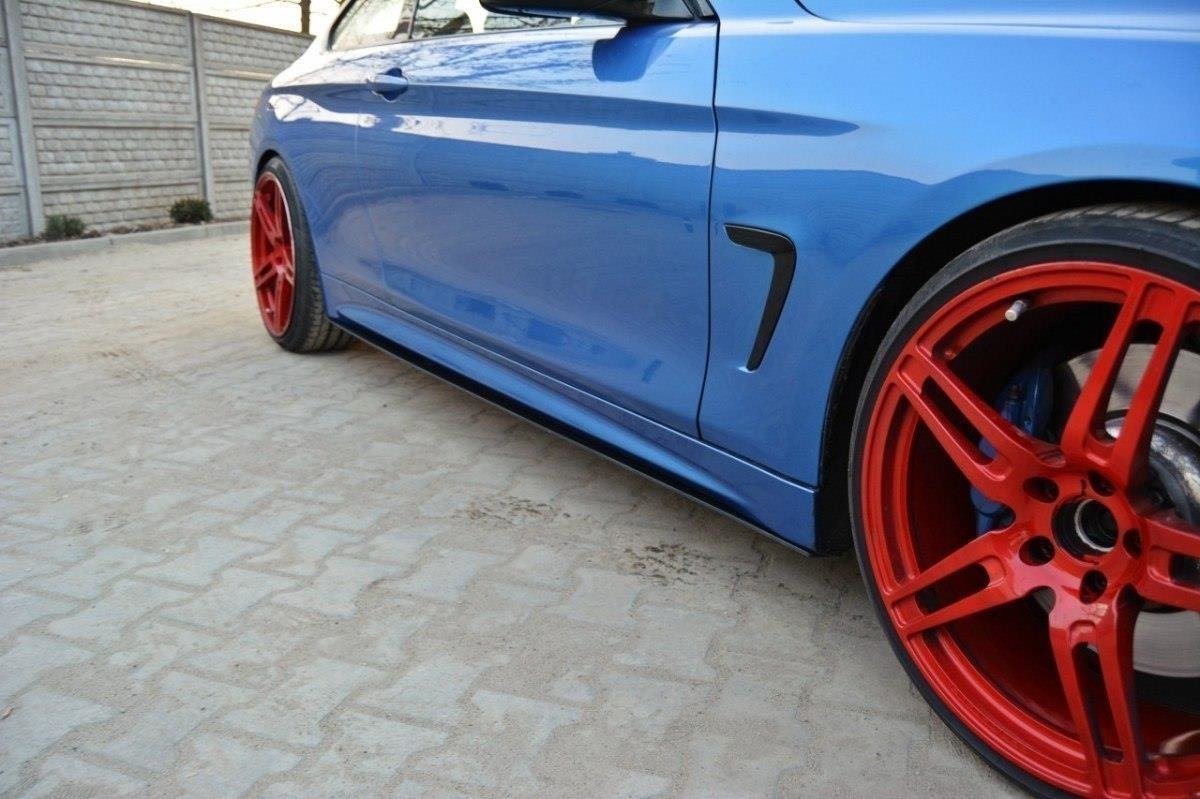 RACING SIDE SKIRTS DIFFUSERS for BMW 4 Coupe / Gran Coupe / Cabrio M-Pack F32 / F36 / F33 - Image 2