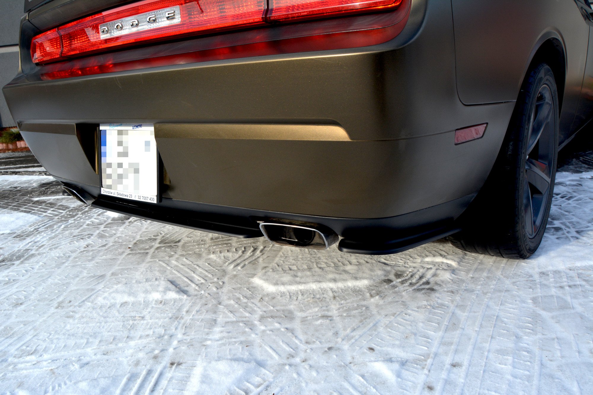 REAR SIDE SPLITTERS DODGE CHALLENGER MK3. PHASE-I SRT8 COUPE - Image 2