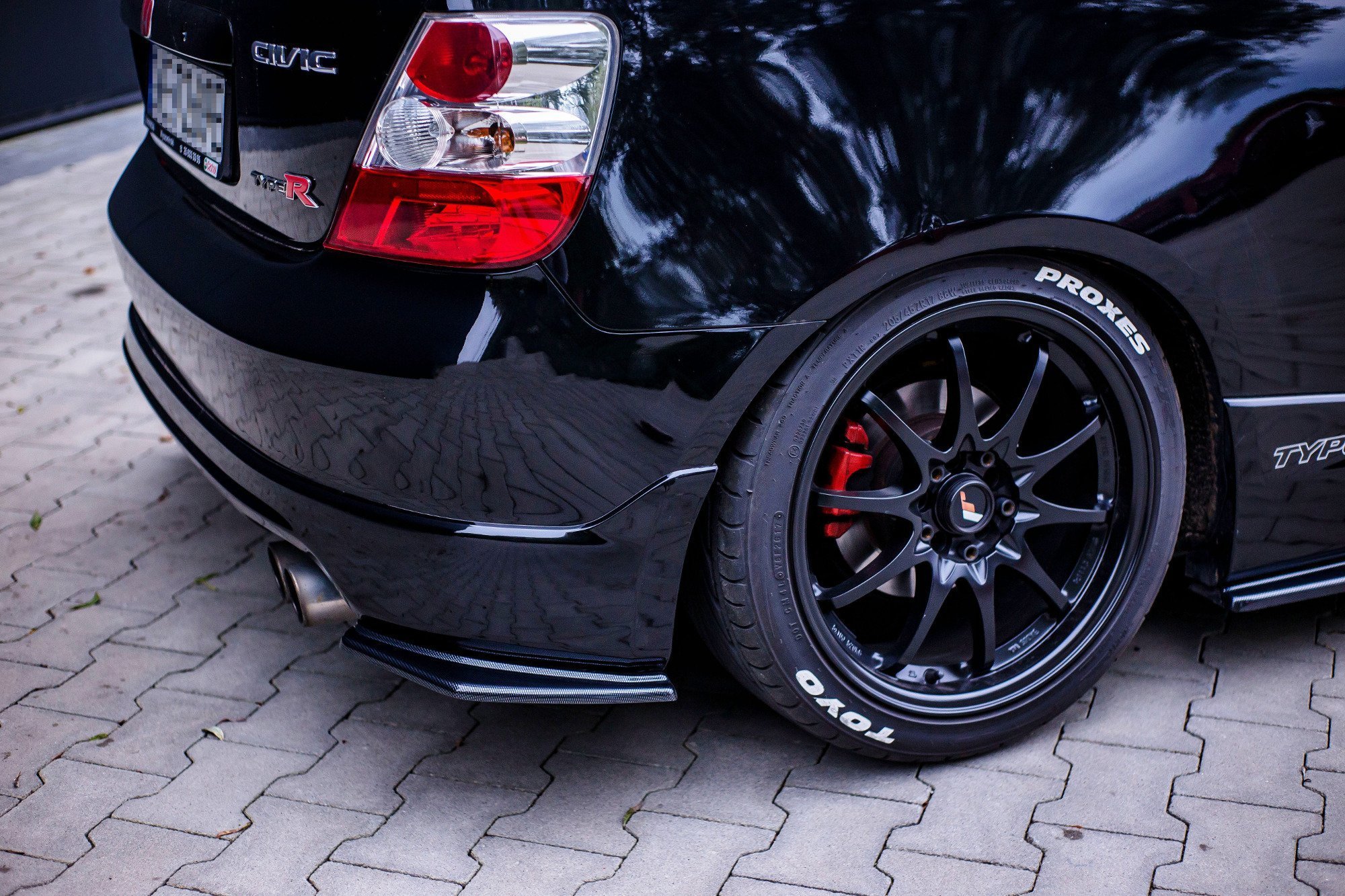 REAR SIDE SPLITTERS HONDA CIVIC EP3 (MK7) TYPE-R/S FACELIFT - Image 2