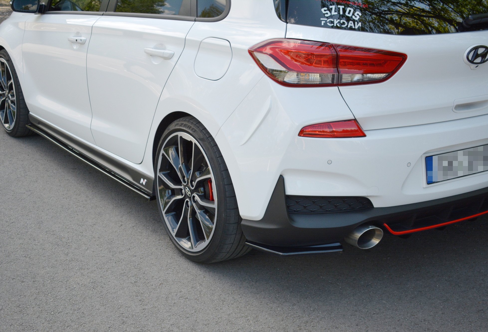 REAR SIDE SPLITTERS HYUNDAI I30 Mk3 N - Image 2