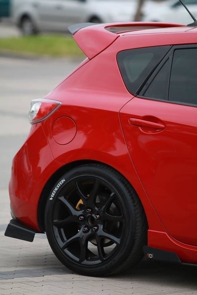 REAR SIDE SPLITTERS MAZDA 3 MK2 MPS - Image 2