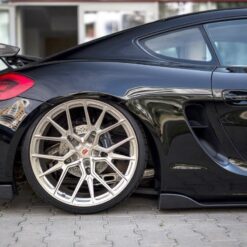 Alternative view of REAR SIDE SPLITTERS Porsche Cayman Mk2 981C