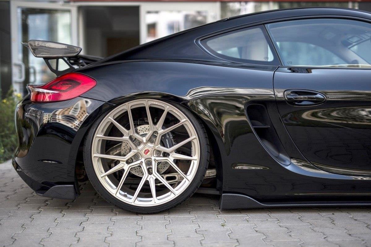 REAR SIDE SPLITTERS Porsche Cayman Mk2 981C - Image 2