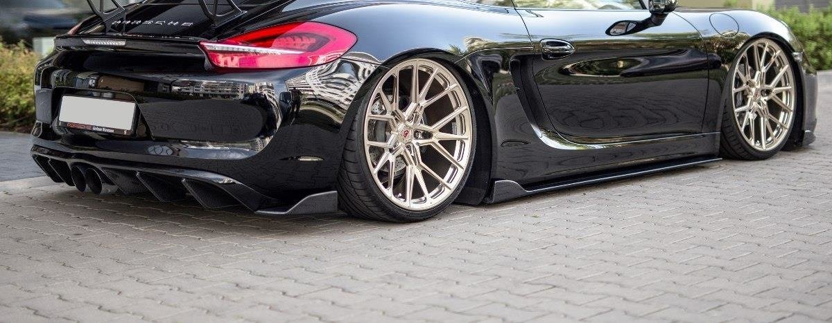 REAR SIDE SPLITTERS Porsche Cayman Mk2 981C - Image 3