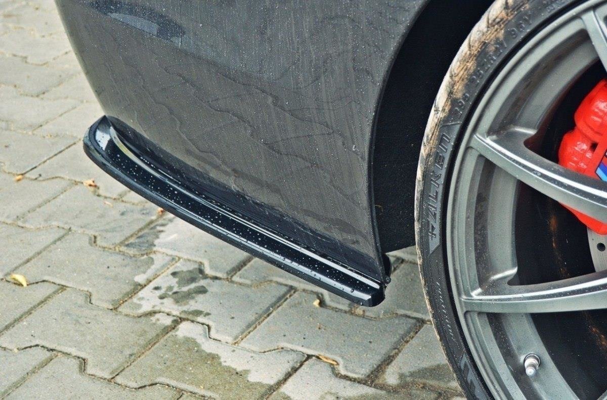 REAR SIDE SPLITTERS for BMW 5 M-Pack Sedan /Touring F10/F11 (fits two double exhaust ends)