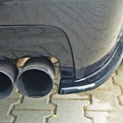 Alternative view of REAR SIDE SPLITTERS for BMW 5 M-Pack Sedan /Touring  F10/F11 (fits two double exhaust ends)