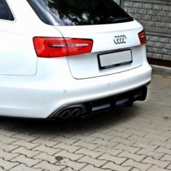 Rear Diffuser & Rear Side Splitters Audi A6 S-Line C7 (exhaust 1x2)