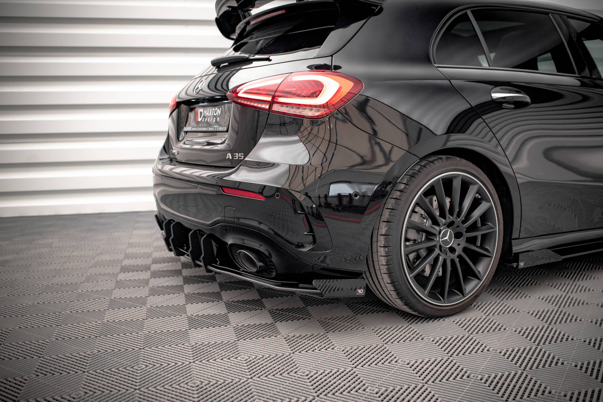 Rear Side Flaps Mercedes A35 AMG Hatchback Aero Pack W177 - Image 2
