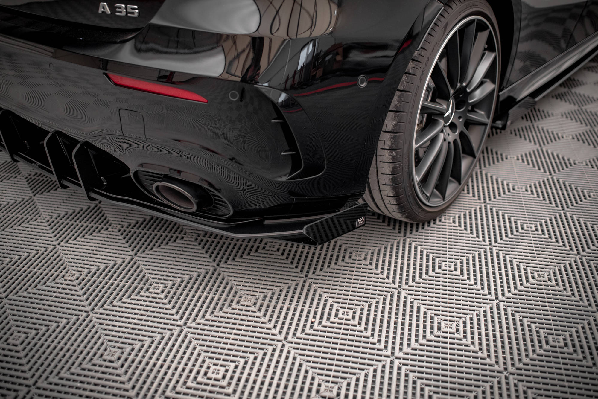 Rear Side Flaps Mercedes A35 AMG Hatchback Aero Pack W177 - Image 3