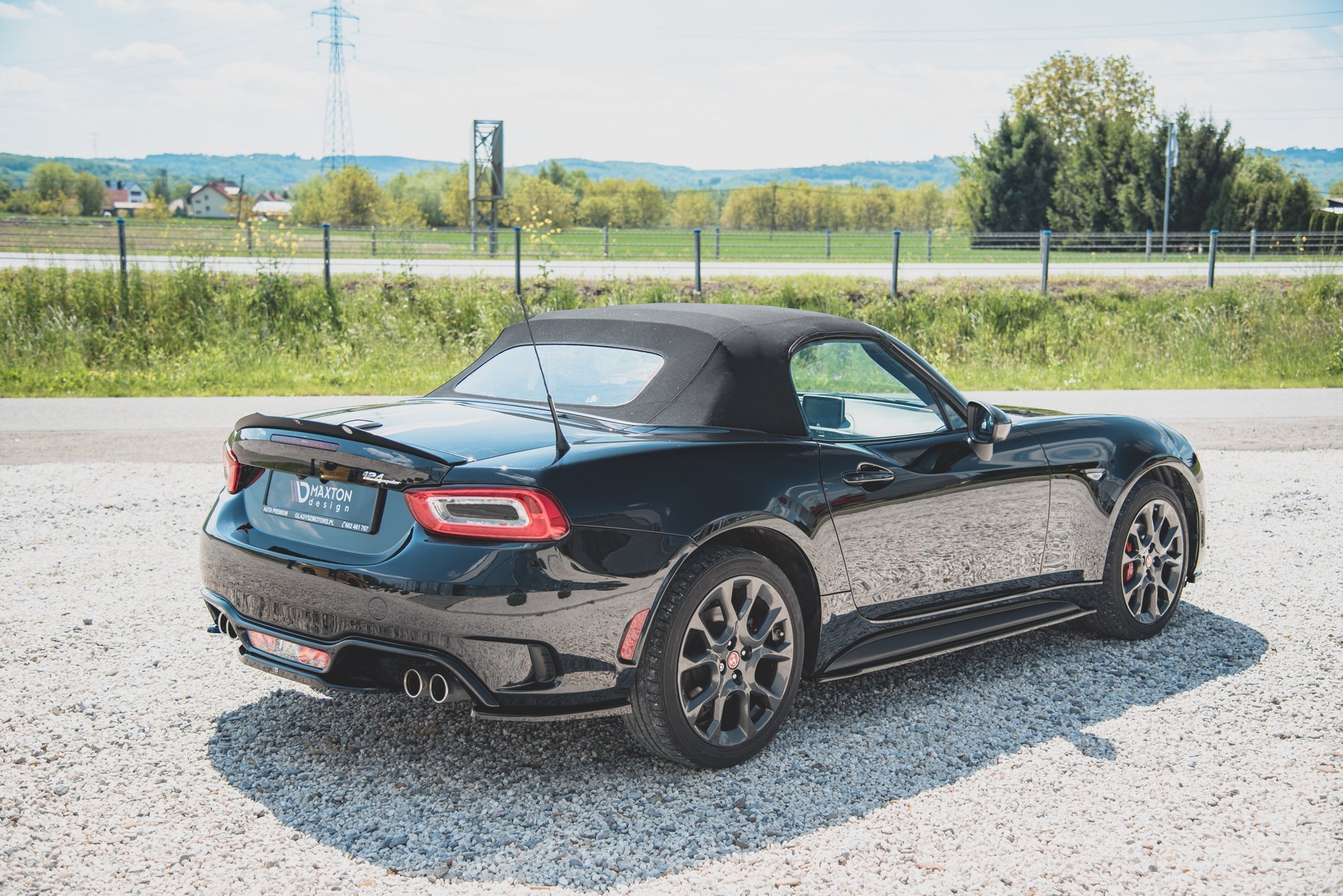 Rear Side Splitters Abarth 124 Spider - Image 4
