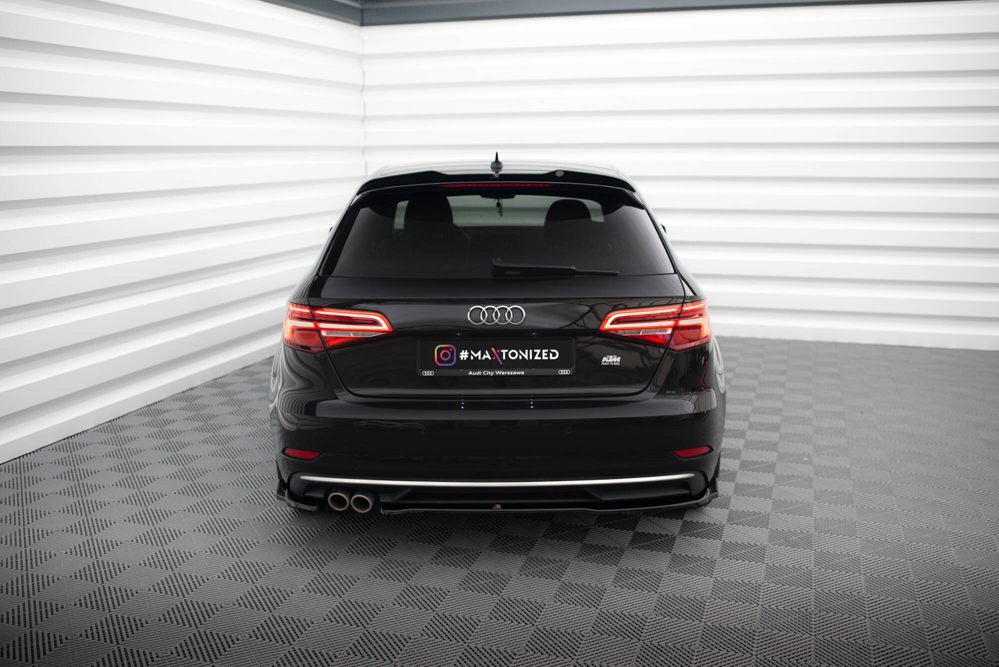 Rear Side Splitters Audi A3 Sportback 8V Facelift - Image 2