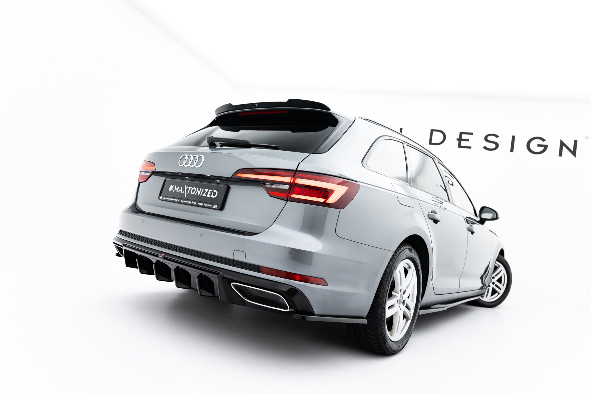 Rear Side Splitters Audi A4 / A4 S-Line / S4 Sedan / Avant B9 - Image 2