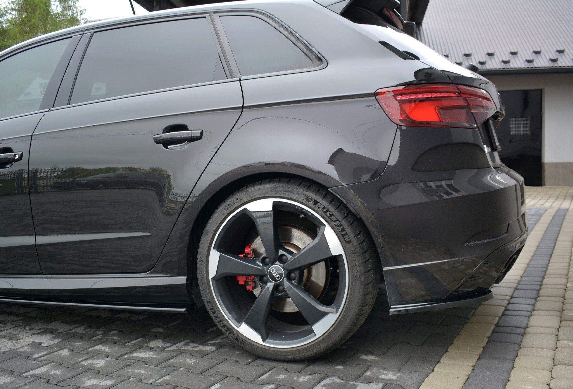 Rear Side Splitters Audi RS3 8V FL Sportback - Image 3