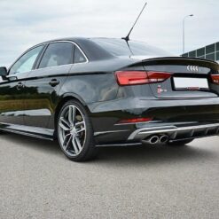 Alternative view of Rear Side Splitters Audi S3 / A3 S-Line 8V FL Sedan