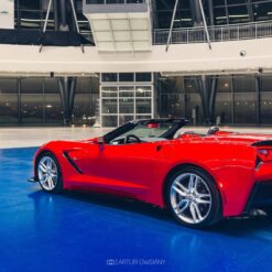 Alternative view of Rear Side Splitters Chevrolet Corvette Stingray C7
