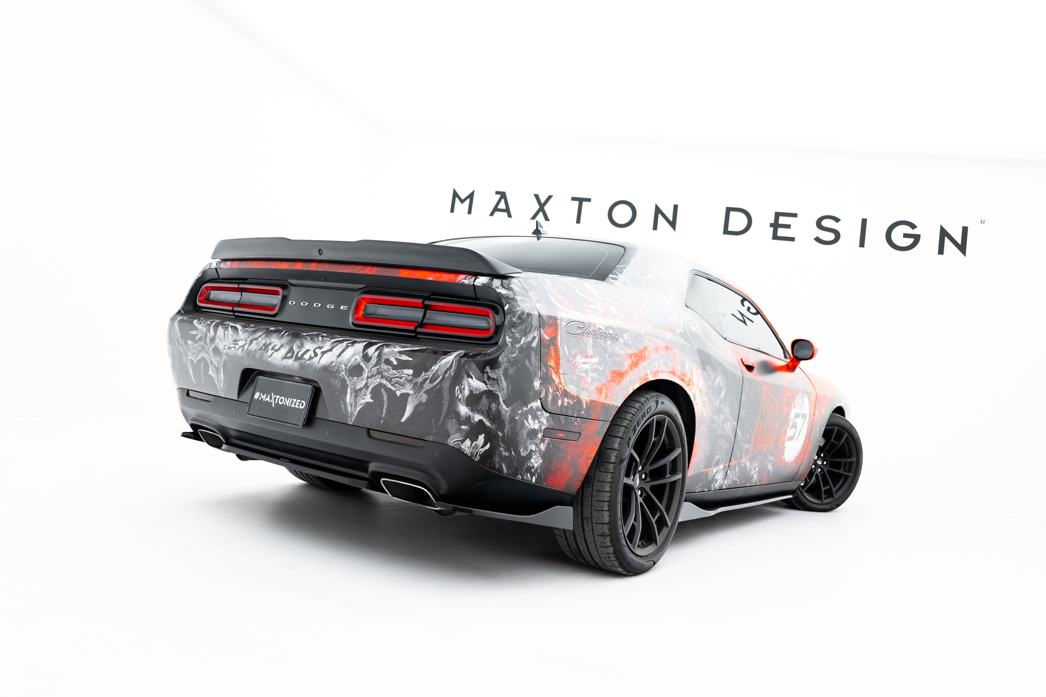 Rear Side Splitters Dodge Challenger GT Mk3 Facelift - Image 3