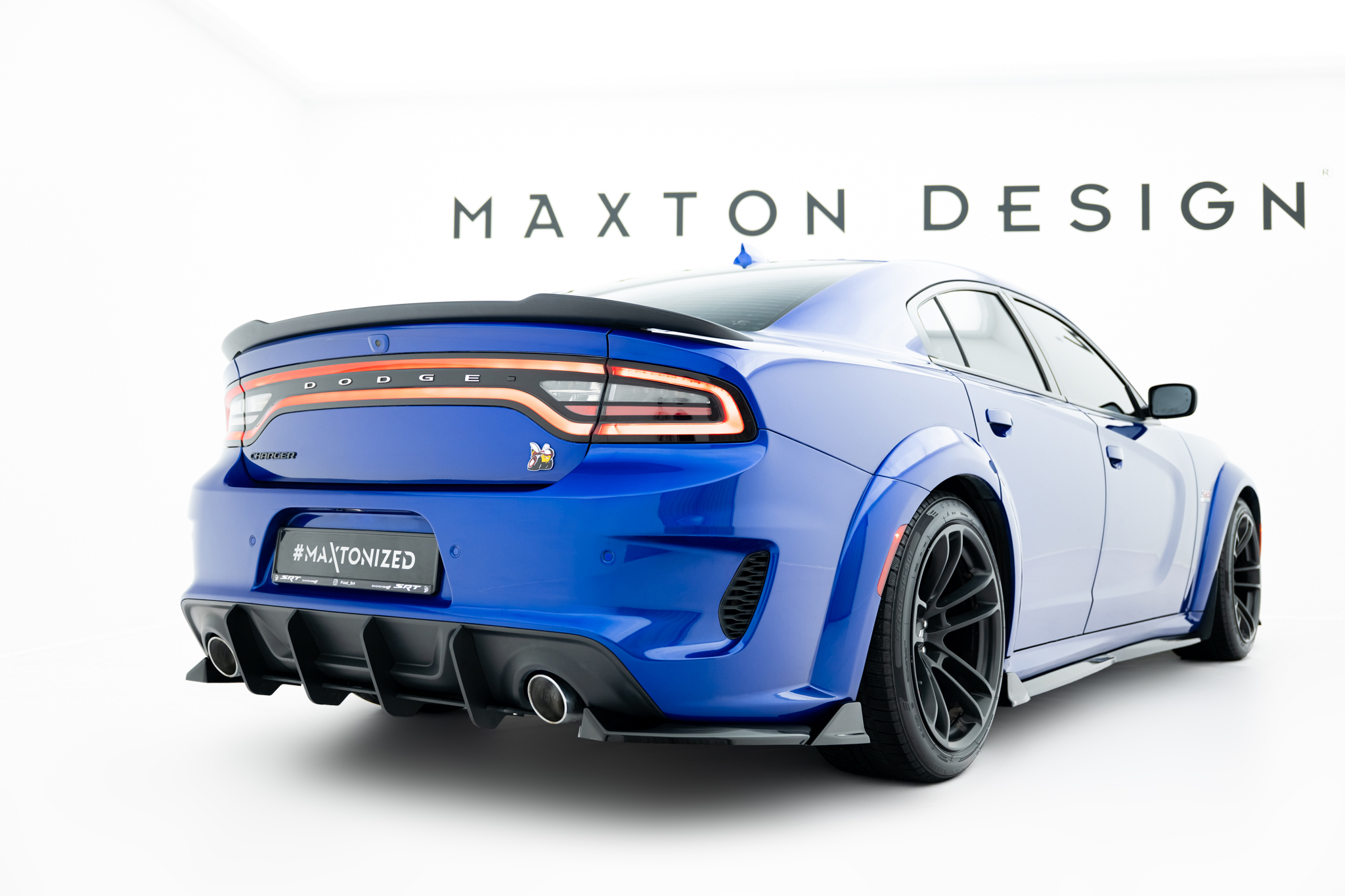Rear Side Splitters Dodge Charger RT Scat Pack Widebody Mk3 Facelift - Image 2