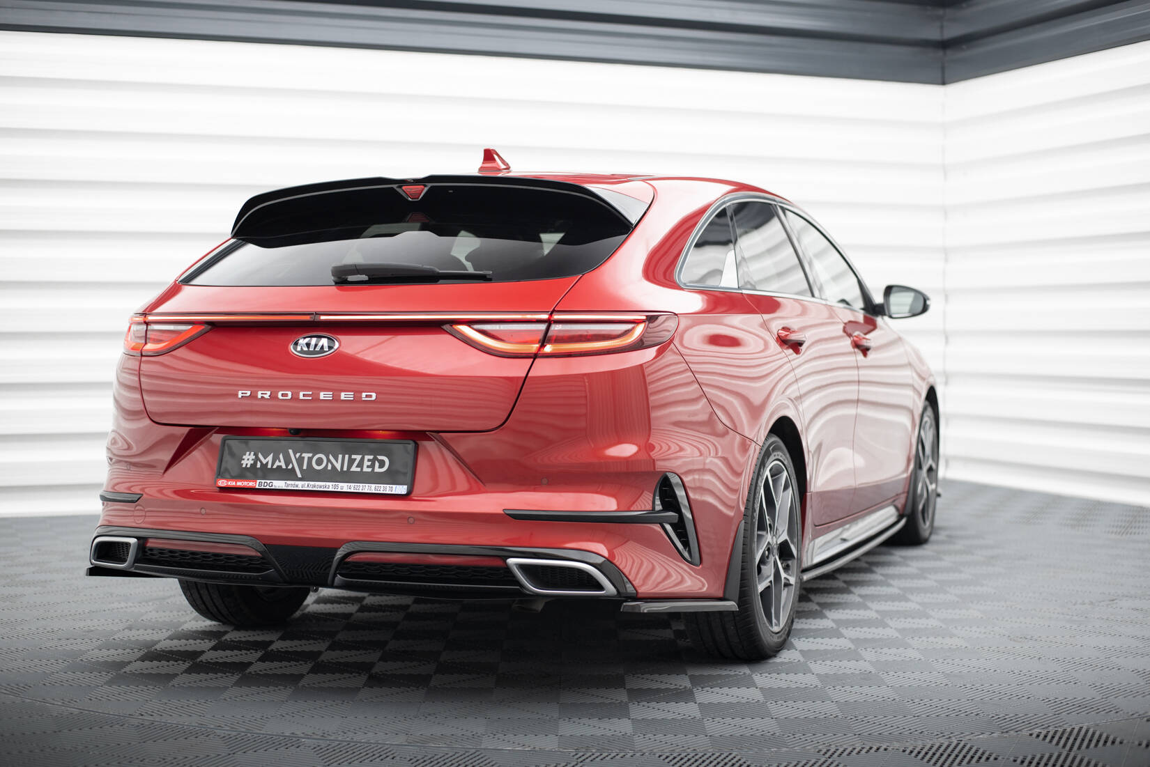 Rear Side Splitters Kia ProCeed GT / GT-Line Mk1 - Image 2
