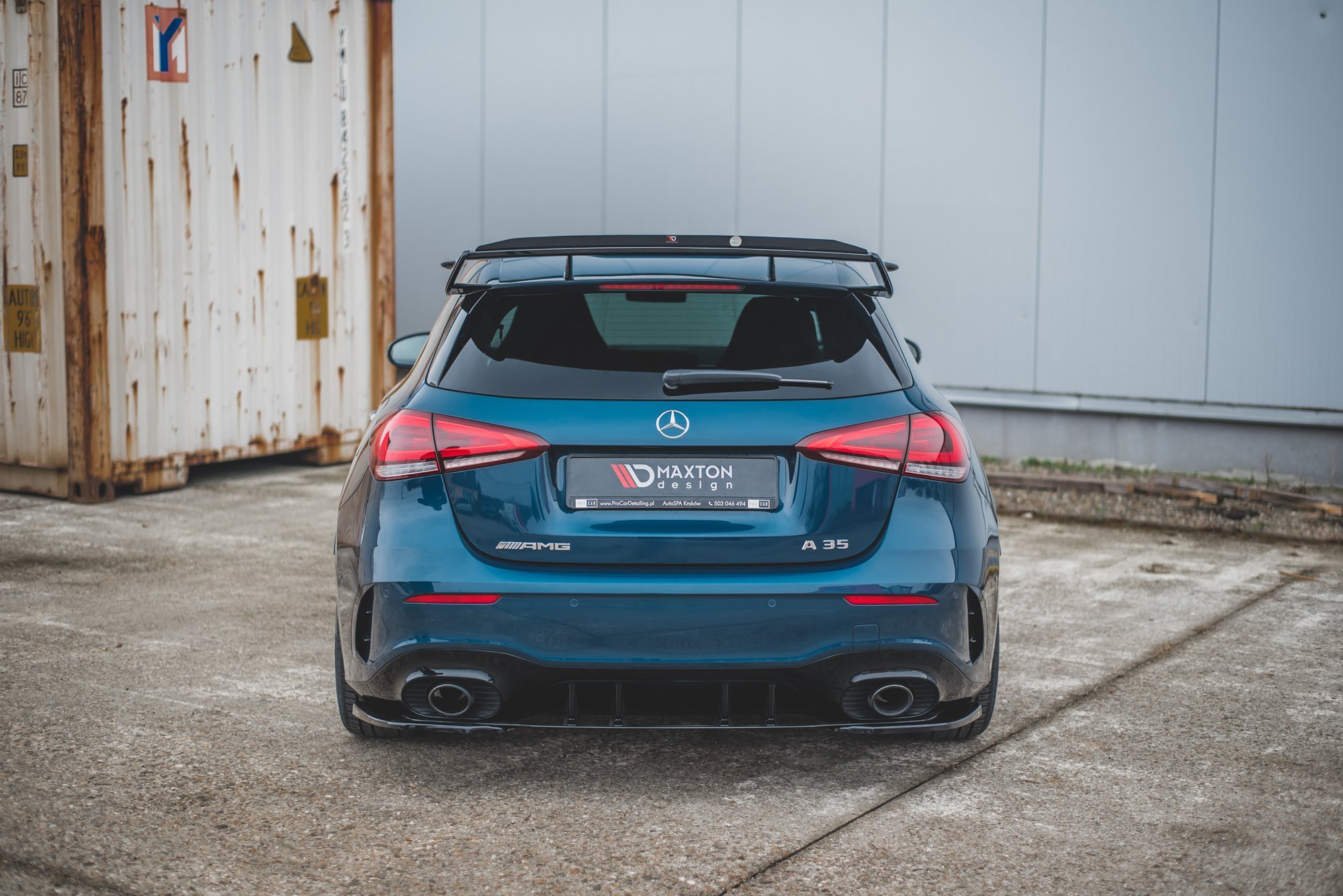 Rear Side Splitters Mercedes A35 AMG Aero Hatchback W177 - Image 2