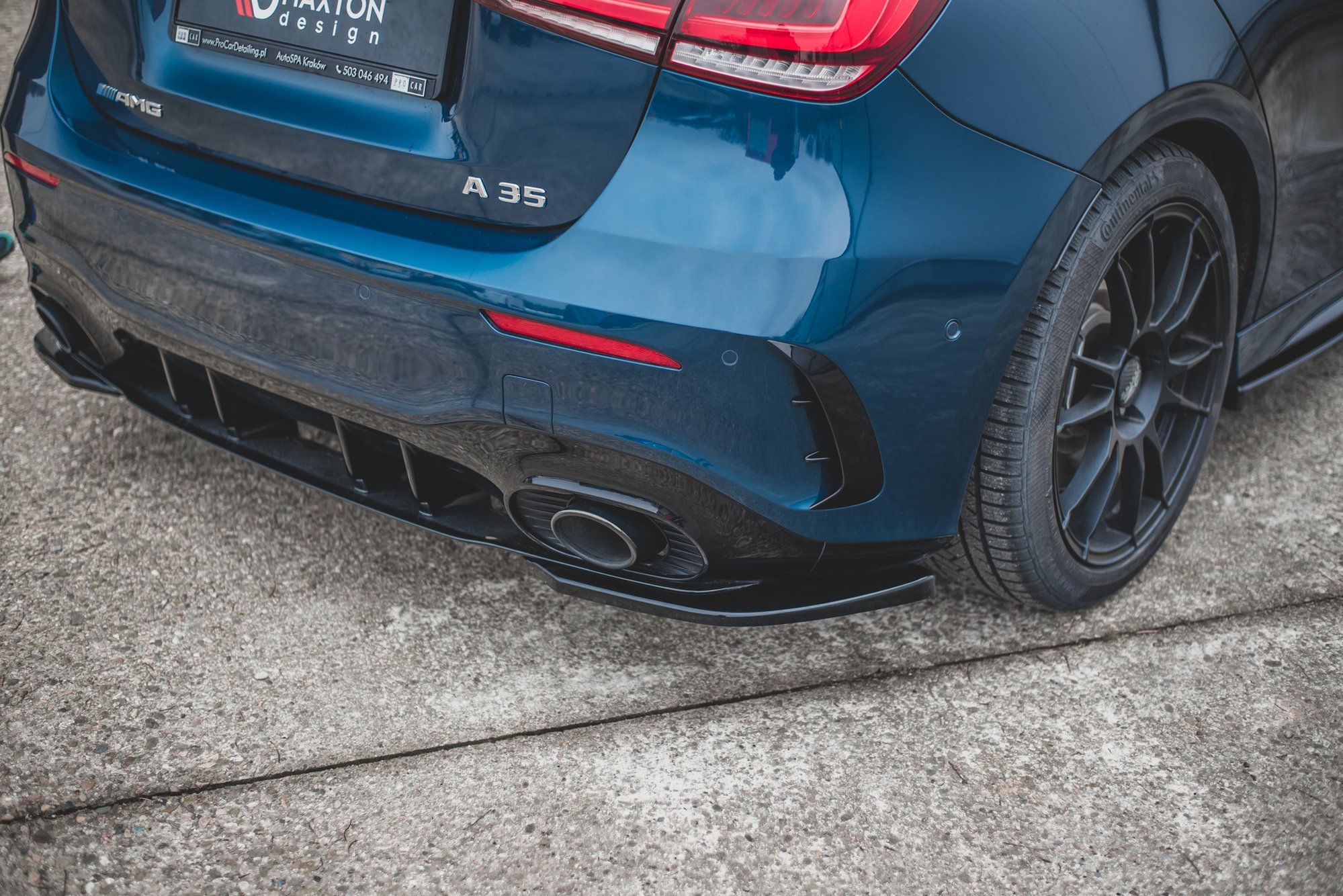 Rear Side Splitters Mercedes A35 AMG Aero Hatchback W177