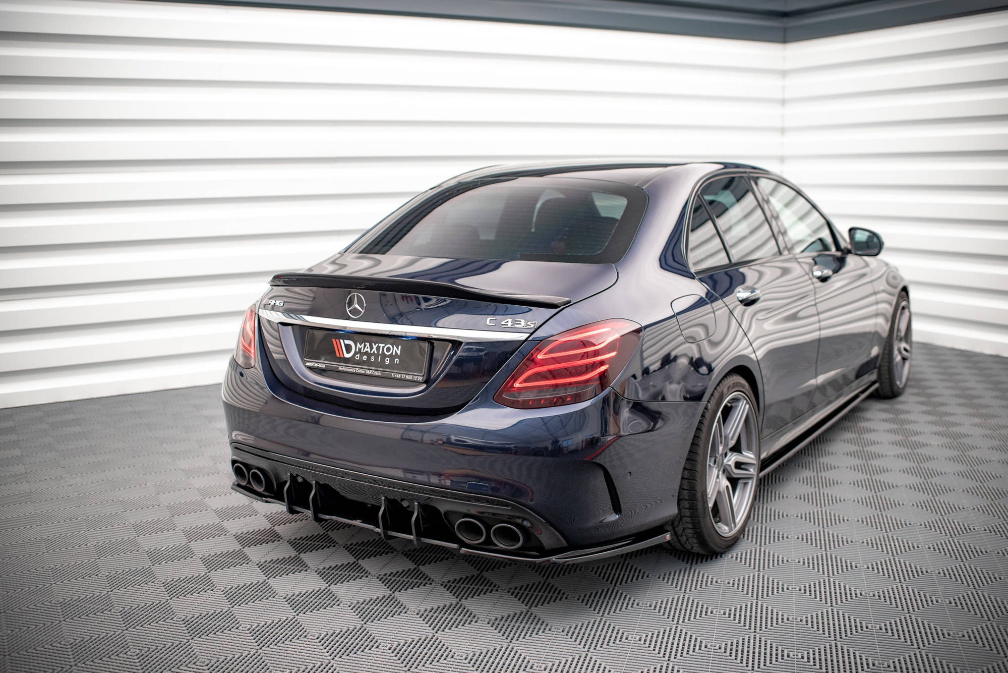 Rear Side Splitters Mercedes-AMG C 43 Sedan W205 Facelift