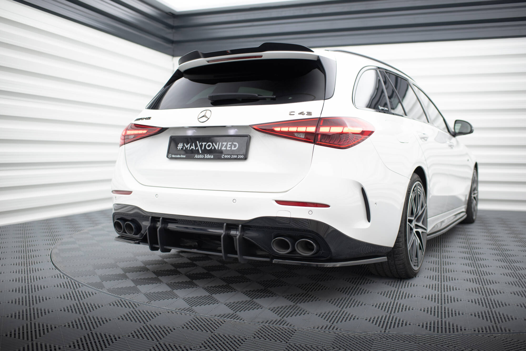 Rear Side Splitters Mercedes-Benz C AMG-Line / 43 AMG W206 - Image 3