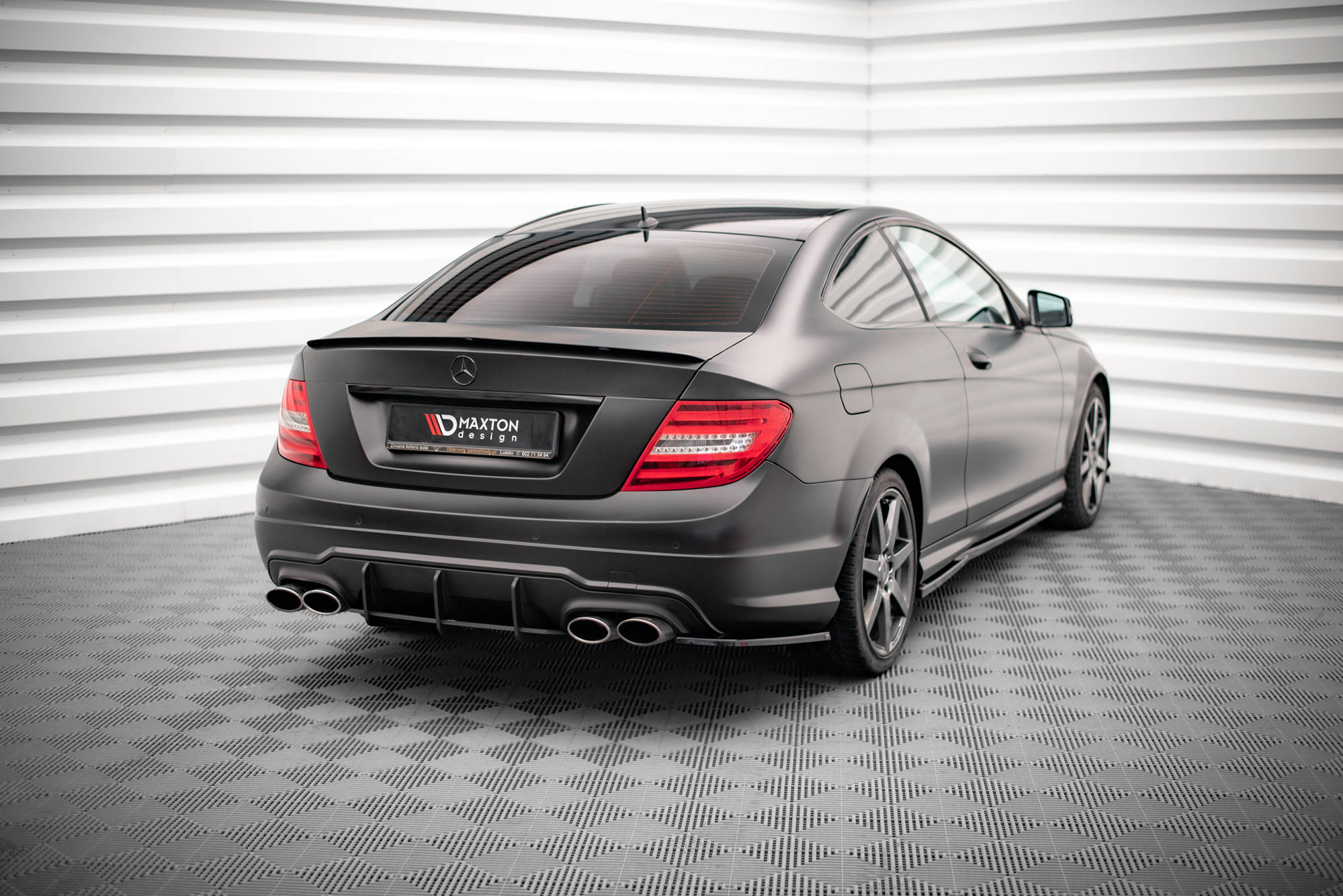 Rear Side Splitters Mercedes-Benz C Coupe / Sedan / Estate AMG-Line C204 / W204 Facelift / S204 Facelift - Image 2