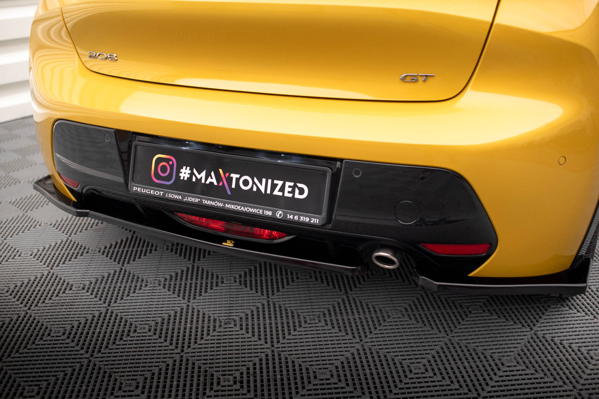 Rear Side Splitters Peugeot 208 GT Mk2 - Image 2