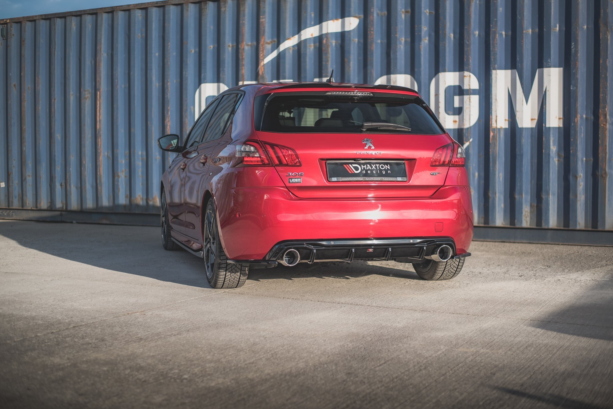 Rear Side Splitters Peugeot 308 GT Mk2 Facelift - Image 2