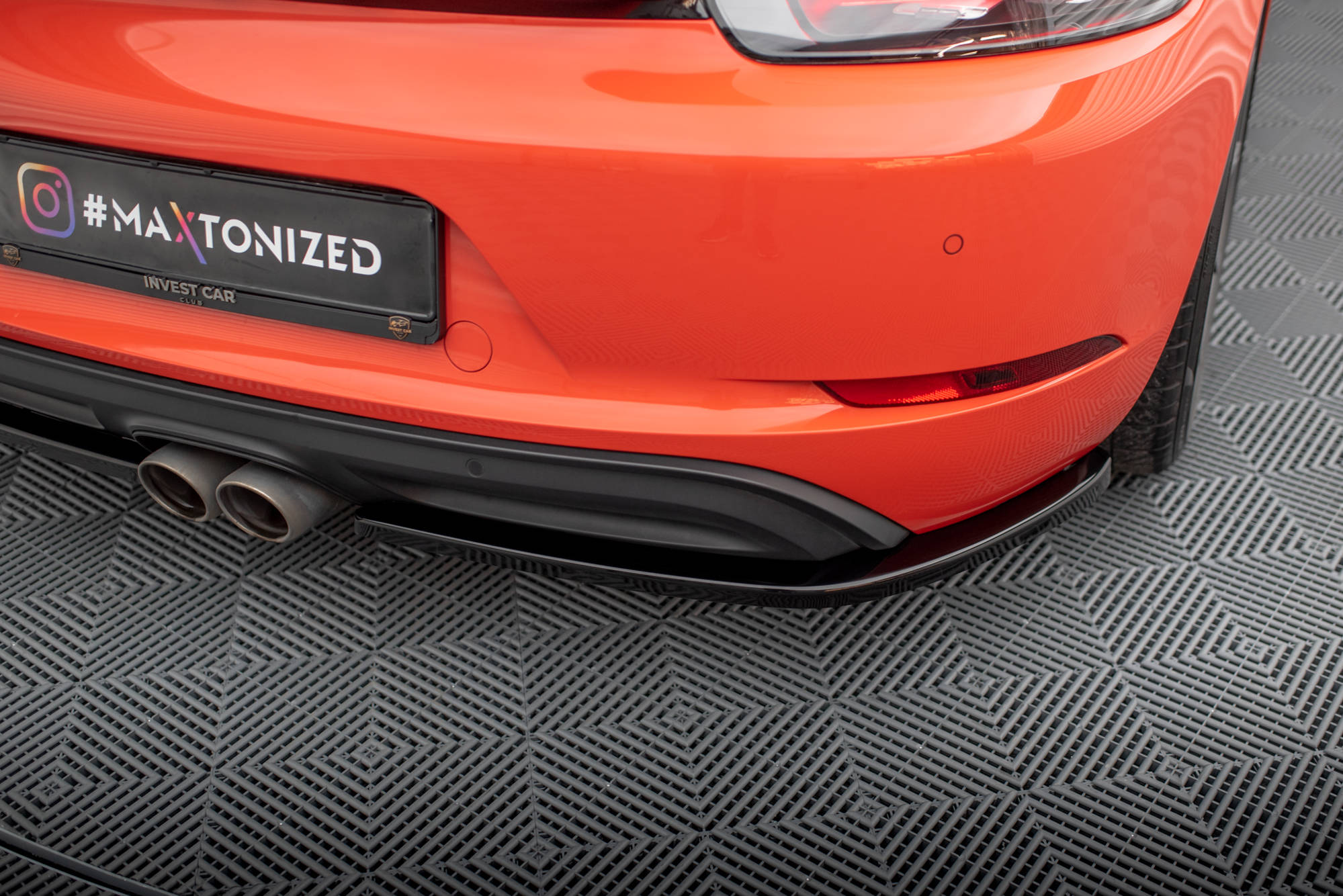 Rear Side Splitters Porsche 718 Cayman 982c - Image 3