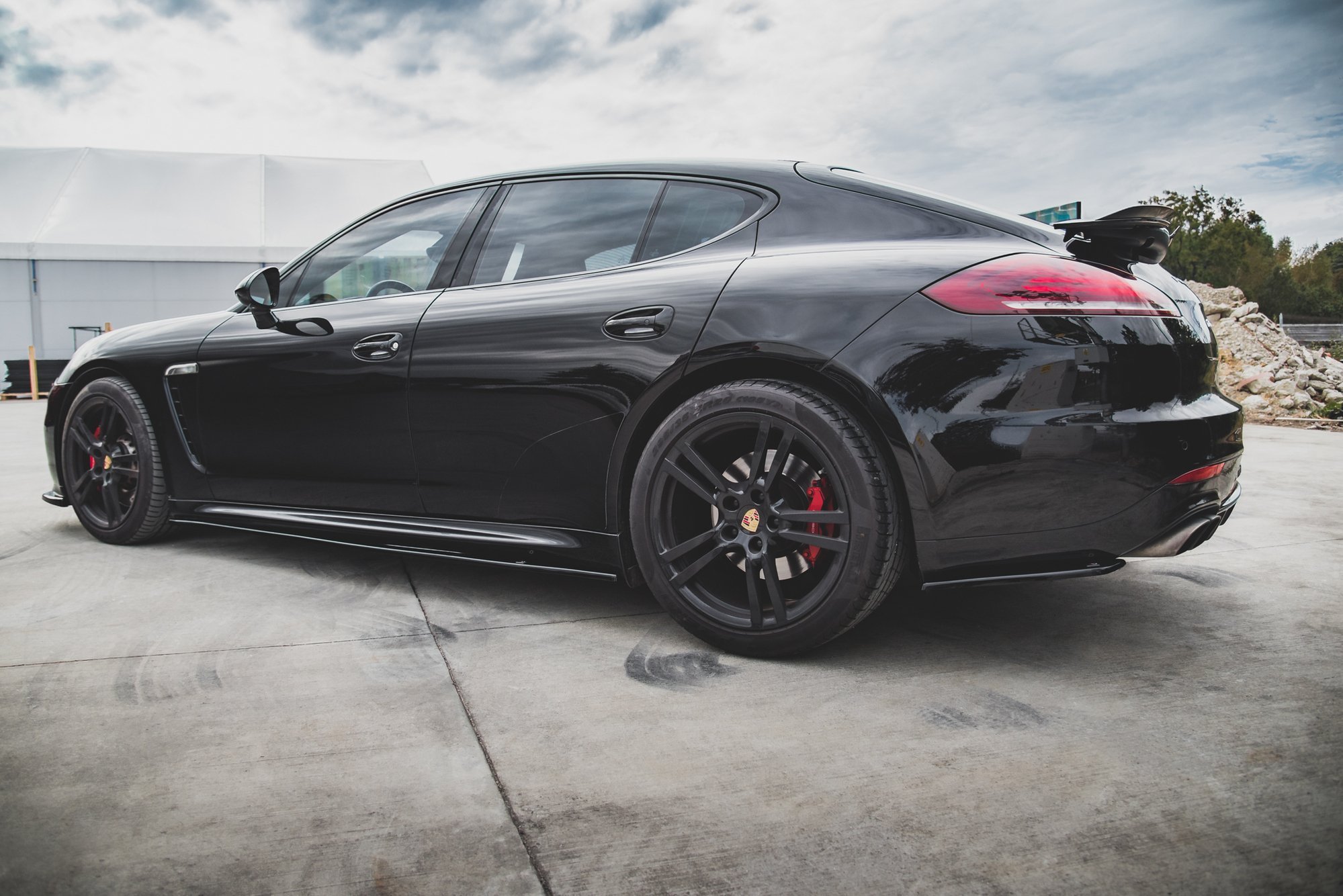 Rear Side Splitters Porsche Panamera Turbo 970 Facelift - Image 4