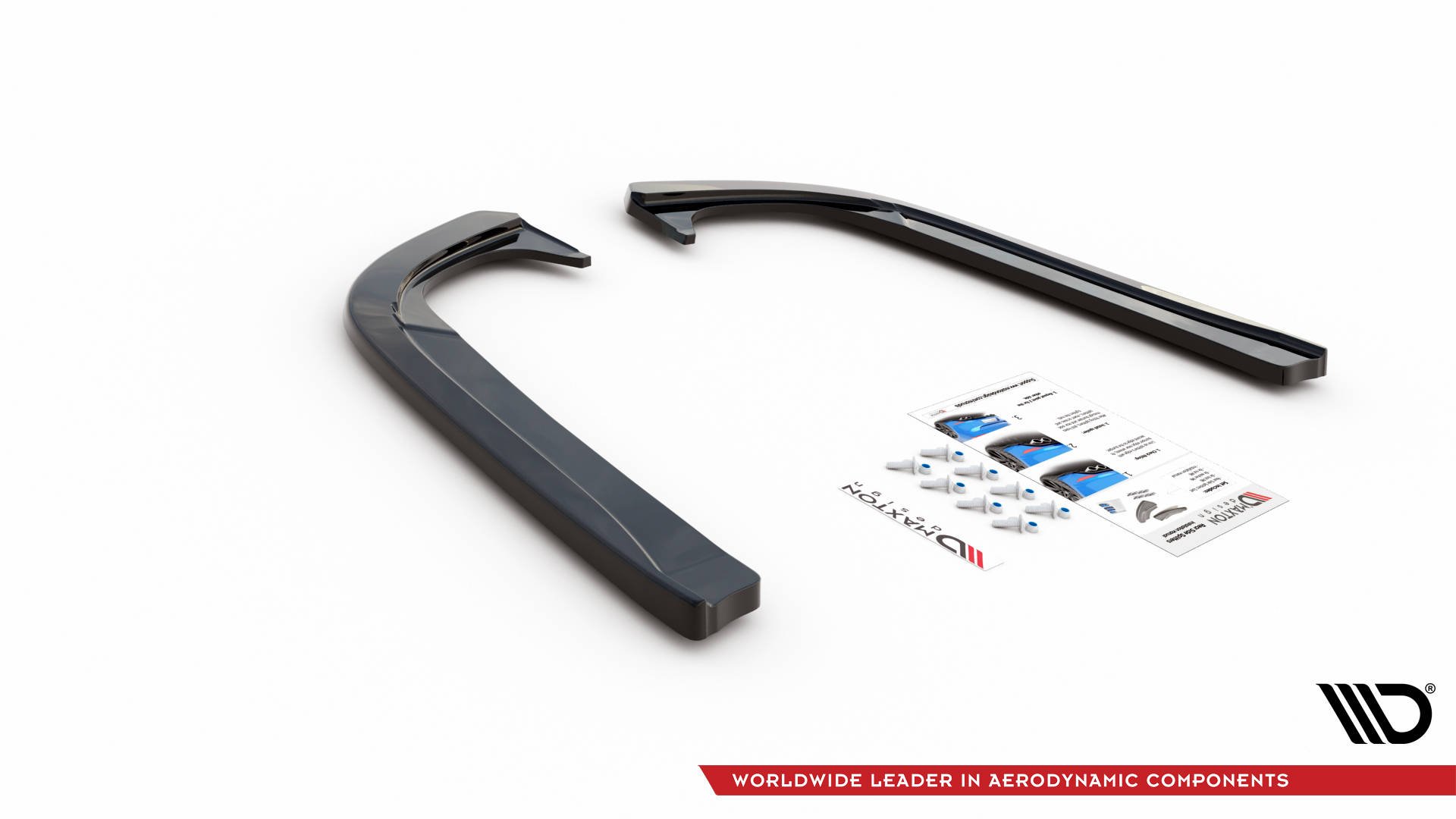 Rear Side Splitters Skoda Octavia Mk3 Facelift - Image 4
