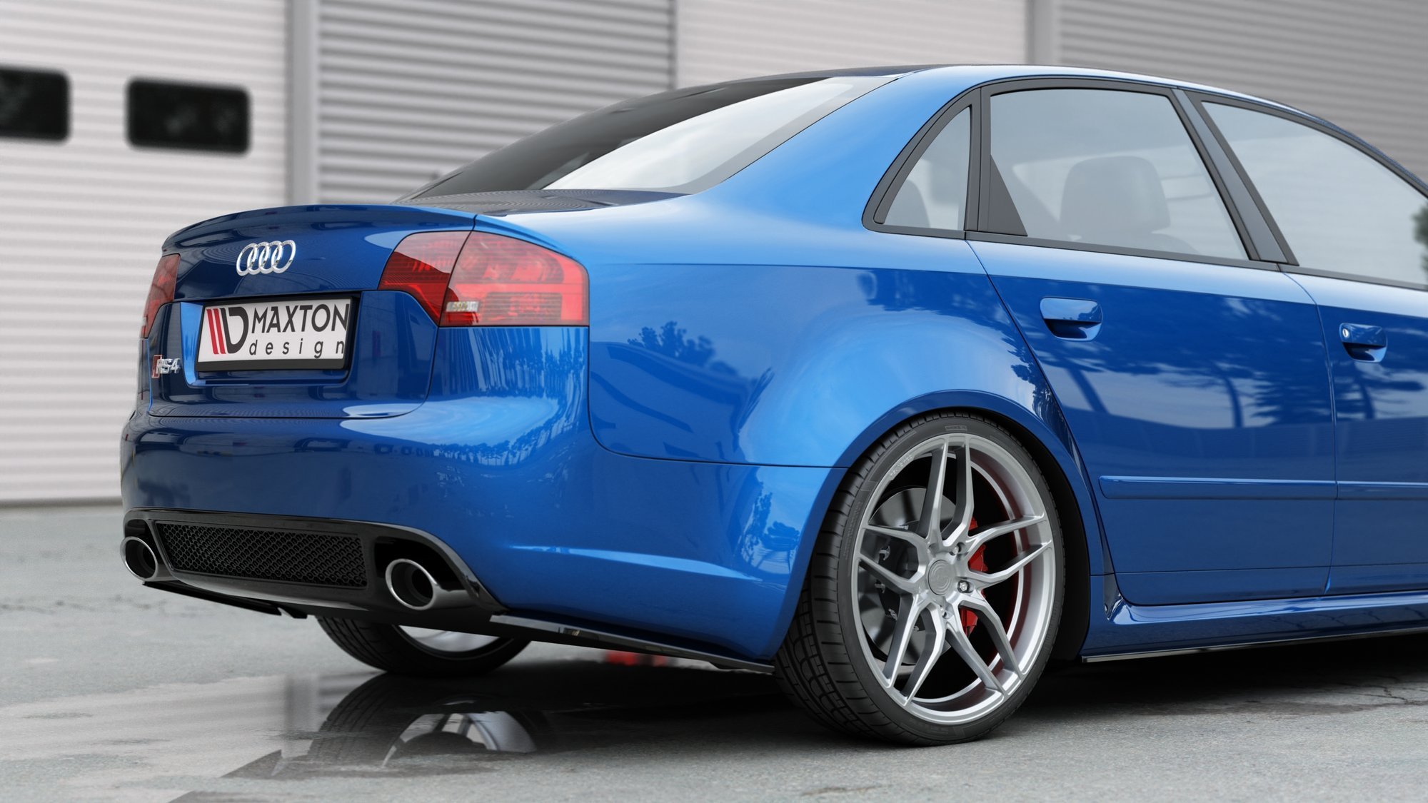 Rear Side Splitters V.1 Audi RS4 Sedan B7 - Image 5