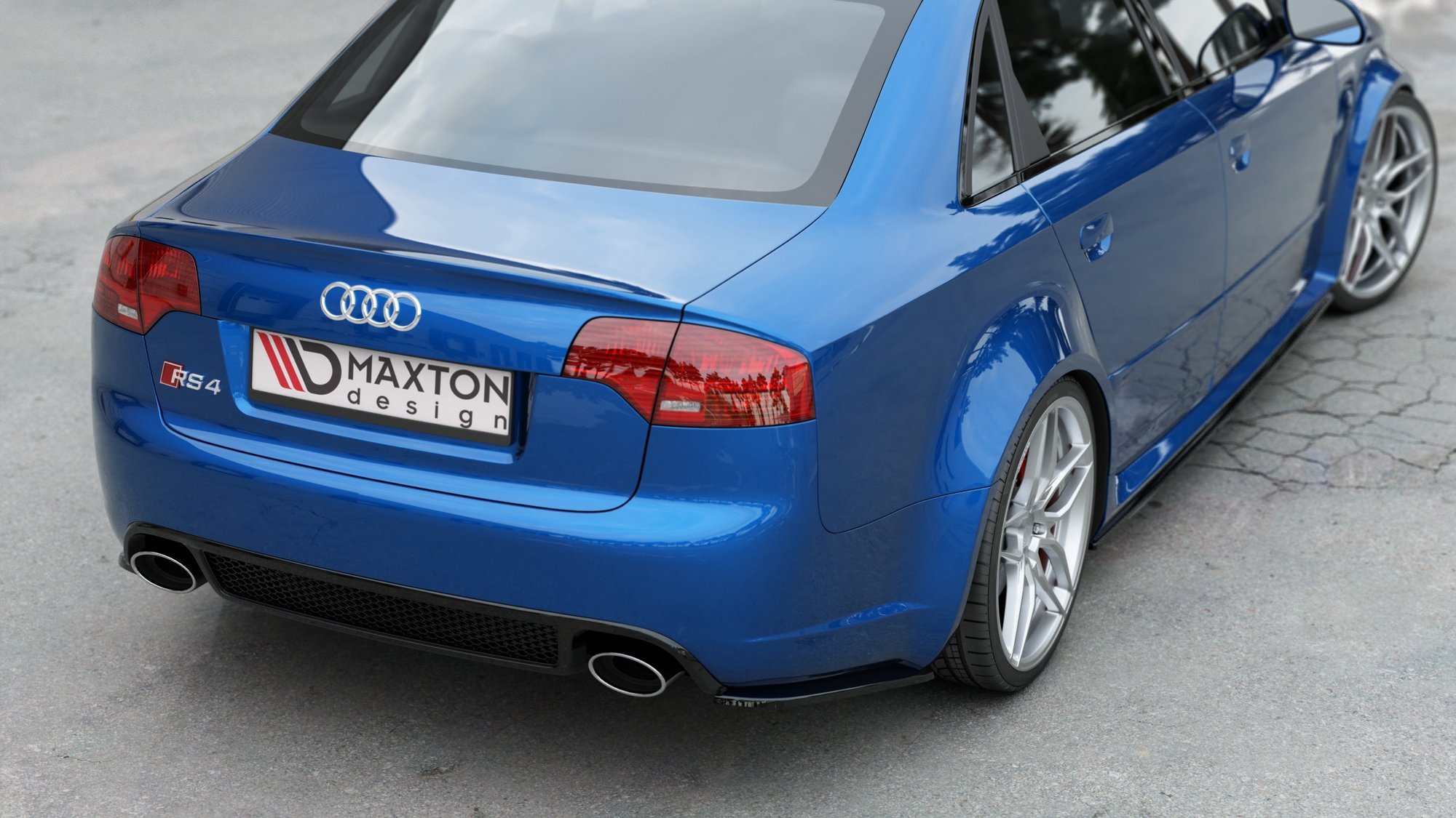 Rear Side Splitters V.1 Audi RS4 Sedan B7 - Image 6