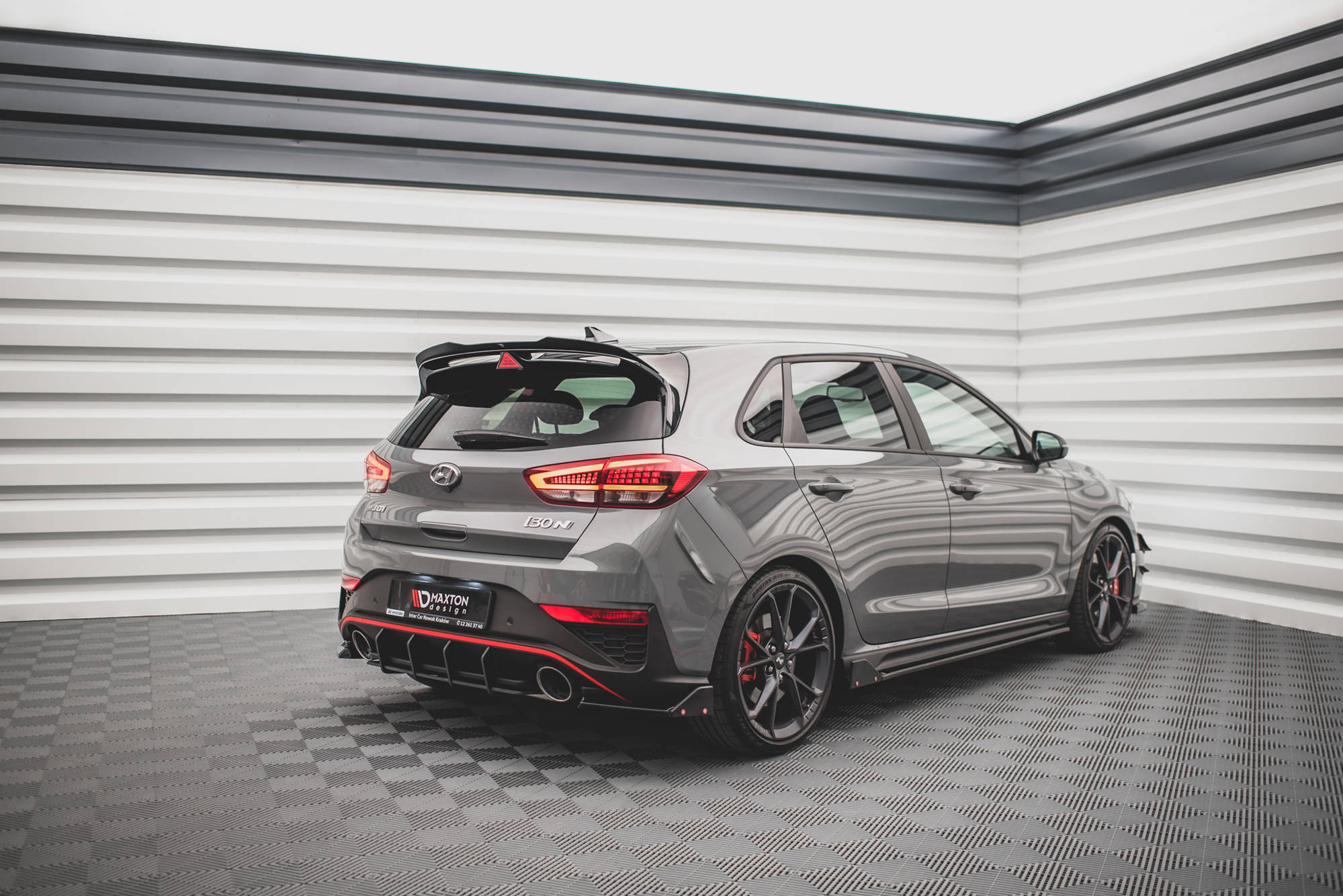 Rear Side Splitters V.1 + Flaps Hyundai I30 N Hatchback Mk3 Facelift - Image 2
