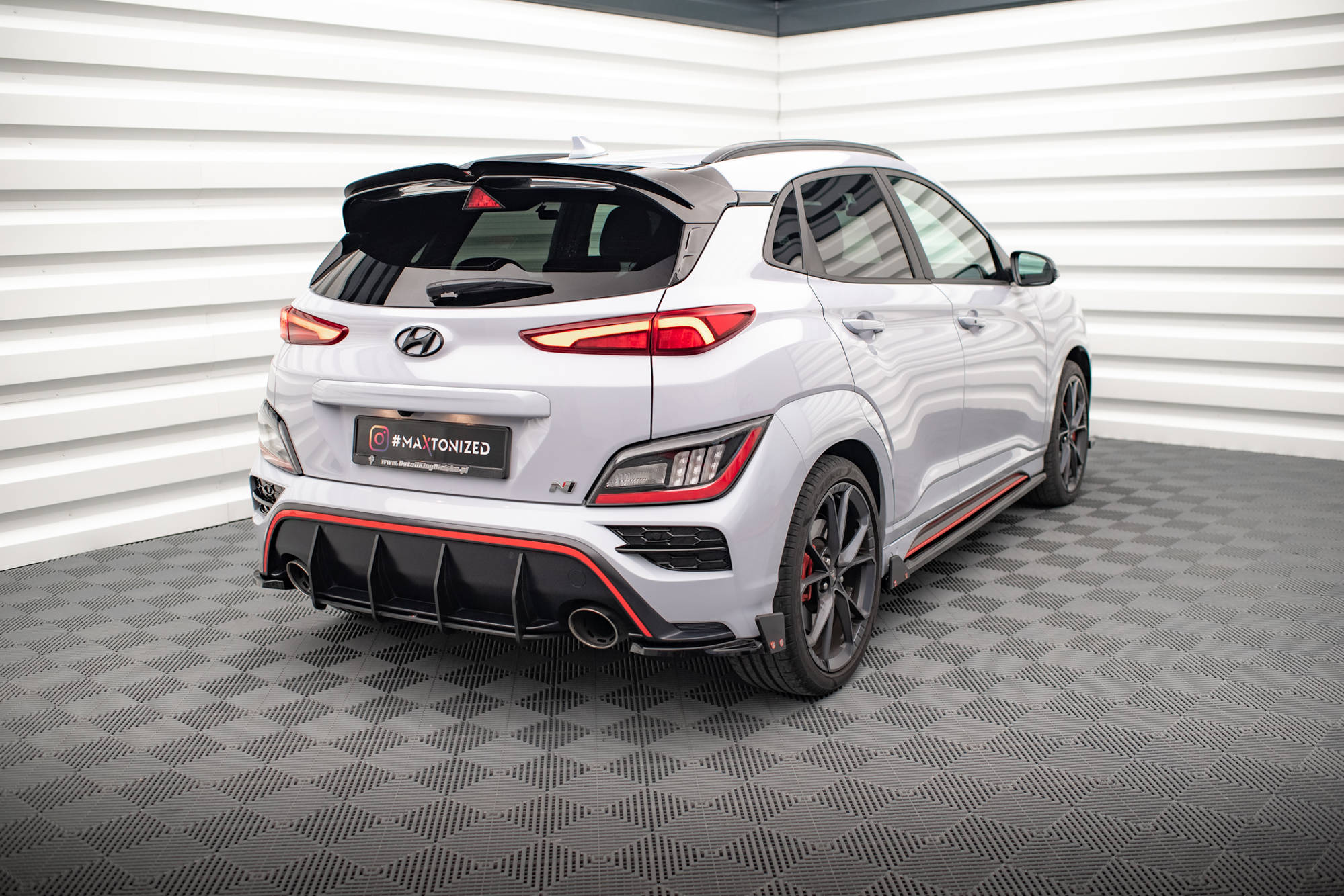 Rear Side Splitters V.1 + Flaps Hyundai Kona N Mk1 - Image 2