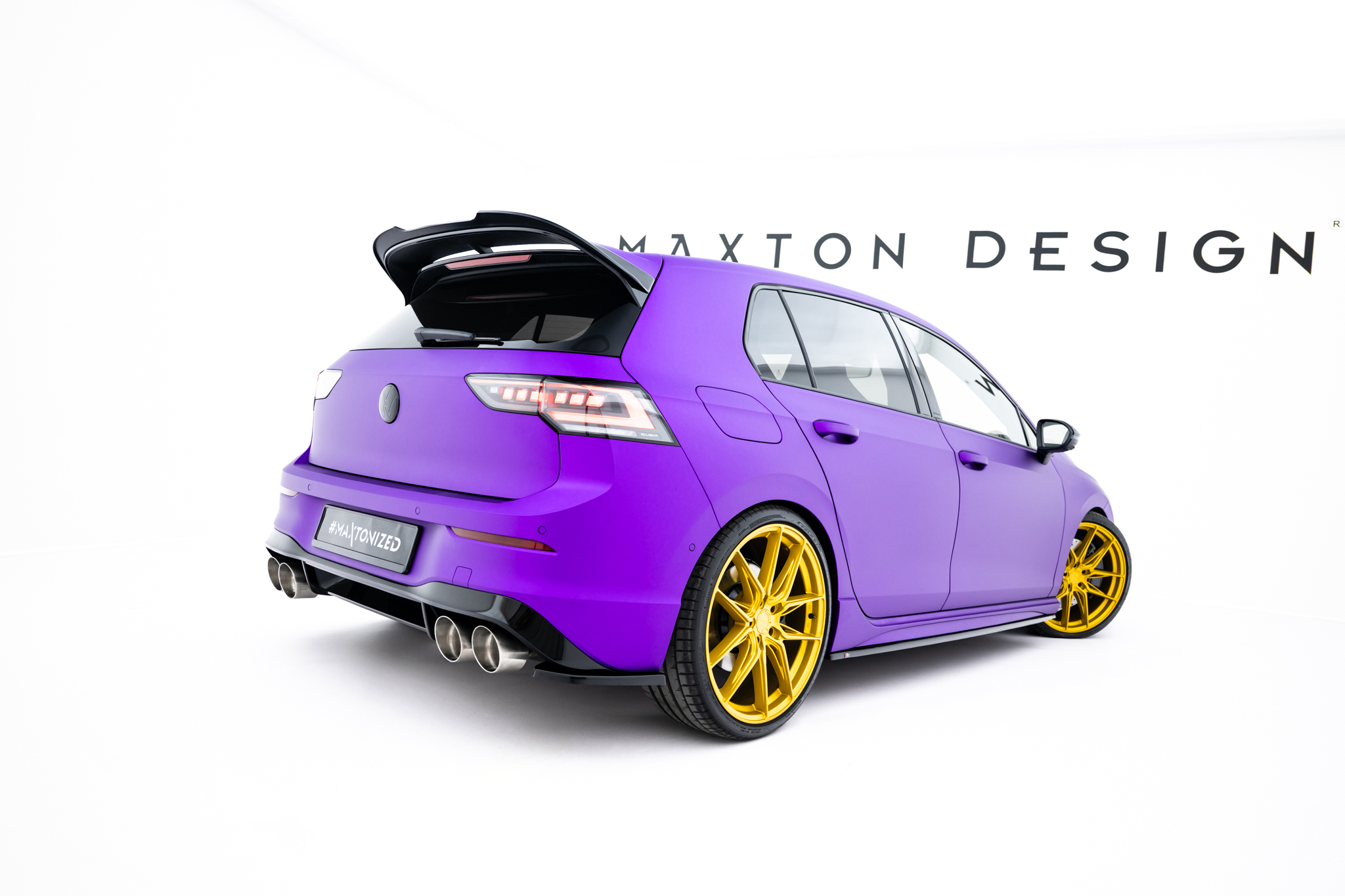 Rear Side Splitters V.1 for Volkswagen Golf R Mk8 Facelift - Image 2
