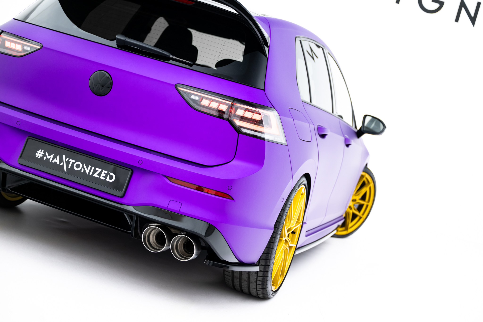 Rear Side Splitters V.1 for Volkswagen Golf R Mk8 Facelift