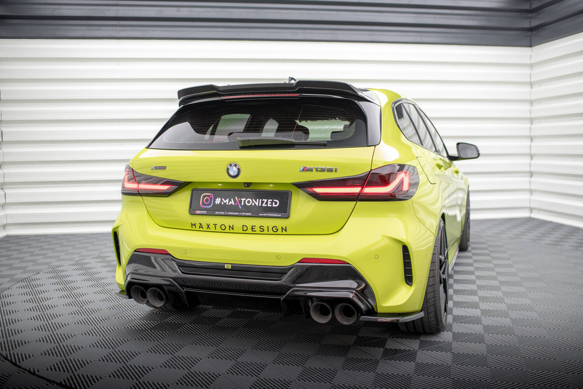 Rear Side Splitters V.10 (For rear valance v.2) BMW 1 M-Pack / M135i / 128ti F40 - Image 2