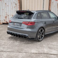 Alternative view of Rear Side Splitters V.2 Audi RS3 8V Sportback