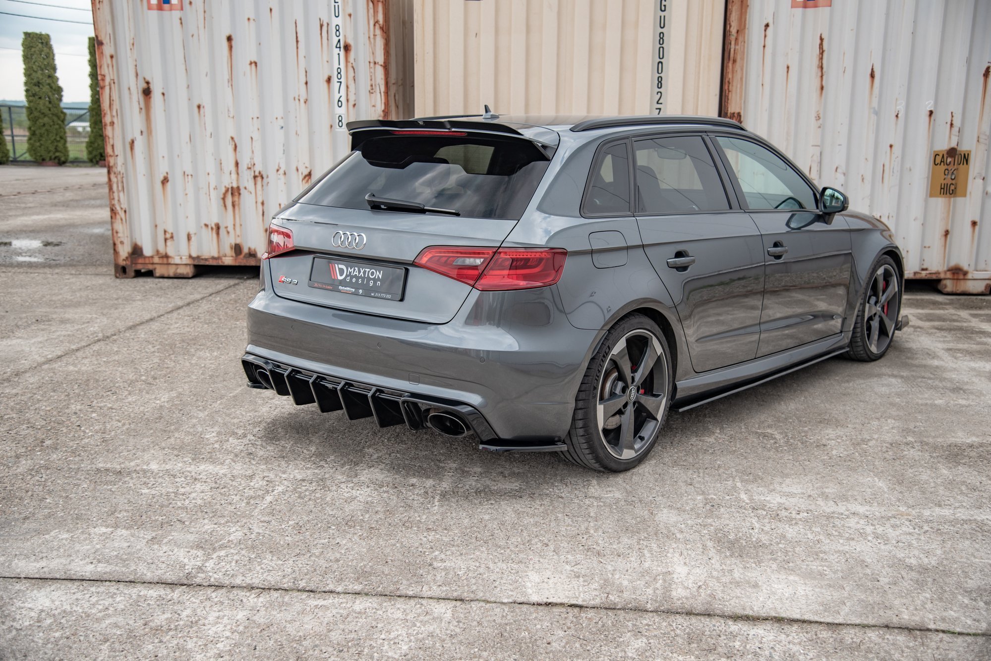 Rear Side Splitters V.2 Audi RS3 8V Sportback - Image 2